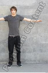 Whole Body Man T poses White Casual Underweight